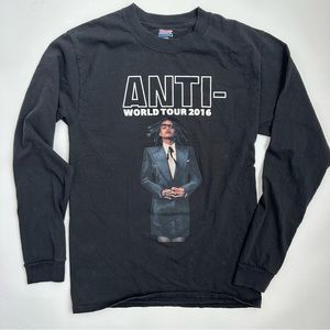 Rihanna Anti World Tour 2016 Long Sleeve Band Concert Tee T-Shirt S